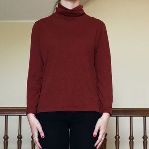 Deep Red Madewell Turtle Neck